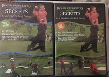 Roger Fredericks Lot of 2 DVD Secrets Of Powerful Golf Swing Fundamental NEW