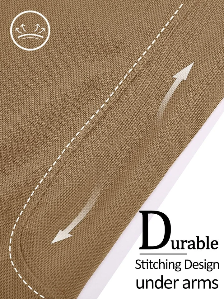 Camisas polo ateléticas de manga corta para hombre de secado rápido equipo trabajo activo informal golf Foto 4 de 4