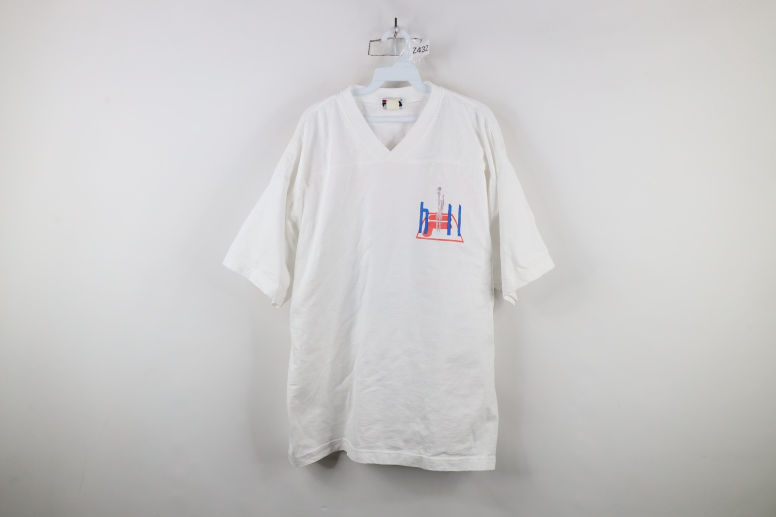 T shirt maglia vintage anni 90 FILA basket uomo XL Grant Hill Detroit Pistons