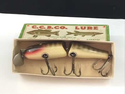 cc bait co, pikie USAヴィンテージルアー4280-131 Vintage C.C.B. Co. #2600 Jointed Pikie Fishing Lure Has Glass Eyes
