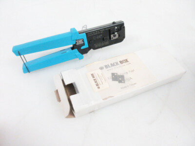 BLACK BOX FT1100A EZ-RJ45 HAND CRIMP TOOL & FT1101 REPLACEMENT BLADES