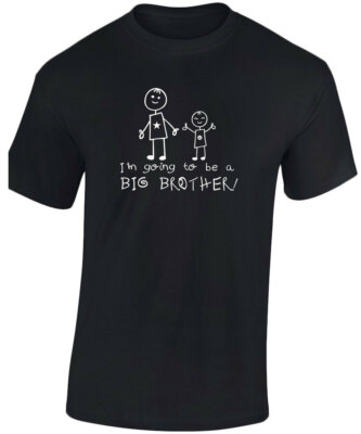 T-Shirt Im Going to be a Big Brother Kinder Unisex Premium Neu Baby Geschenk Big Bro