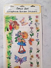 SUZY'S ZOO SCRAPBOOK BORDER STICKERS 9738. Acid Free NEW