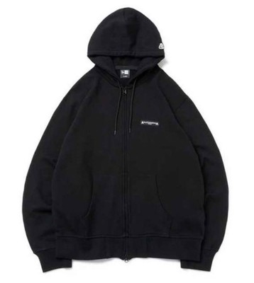 MASTERMIND WORLD x NEW ERA Sweat Full Zip Hoodie SS24 Black Asian 