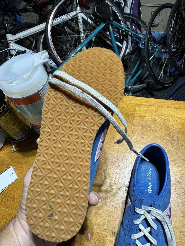 Zapatos vintage Le Coq Sportif para mujer azul rosa 4 Wendon Foto 4 de 4