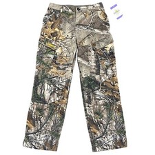 Magellan Outdoors Camo Cargo Pants Realtree Edge Boys Youth M 10/12 Hunting