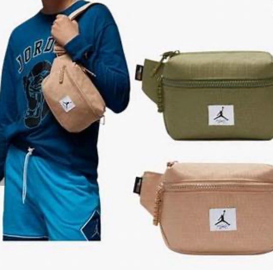 Jordan Flight Crossbody Waist Bag Pack Khaki Tan MA0799 Brand New 