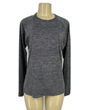 Lole Women Small Pullover Crew Neck Top Active Long Sleeve Striped X20