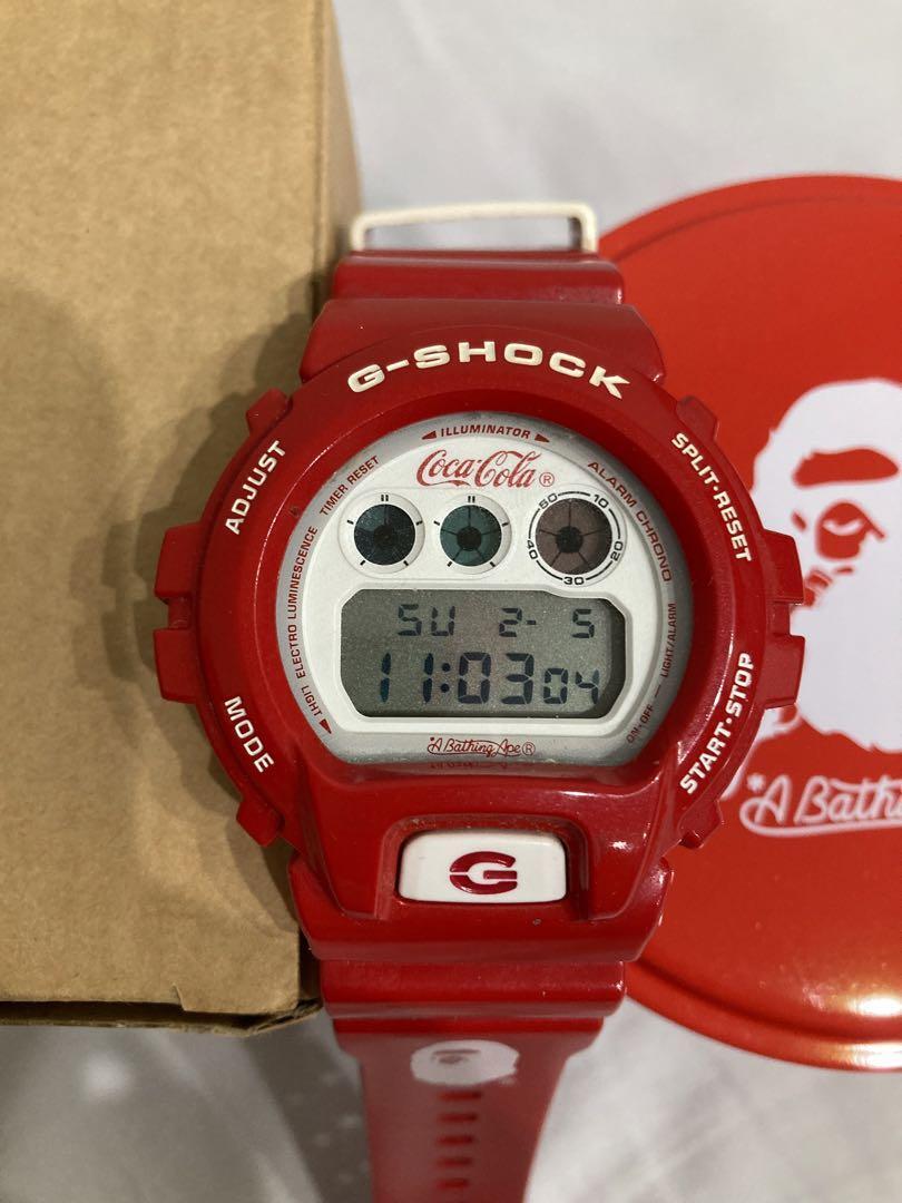 BAPE ×G-SHOCK × Coca-Cola CASIO DW-6900 Wristwatches From BAPE ×G-SHOCK × Coca-Cola CASIO DW-6900 Wristwatches From