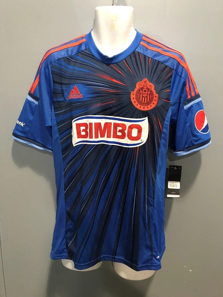 Cenagal trigo Volver a disparar club chivas guadalajara blue jersey Adidas Third jersey 2014-2015 | eBay