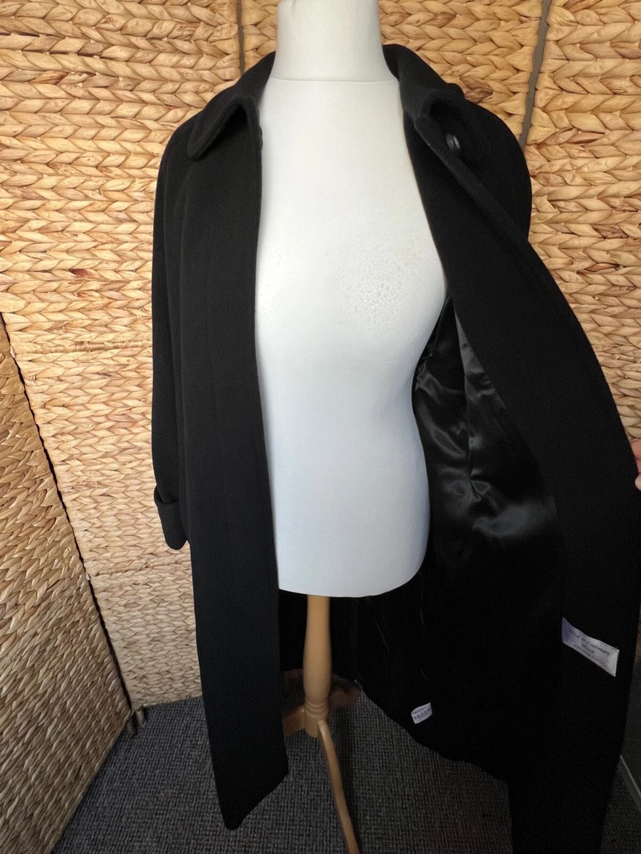 Ladies black shop wool coat uk