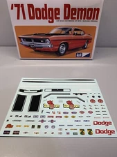 MPC 1/25 1971 Dodge Demon Waterslide Decals /junkyard/Diorama
