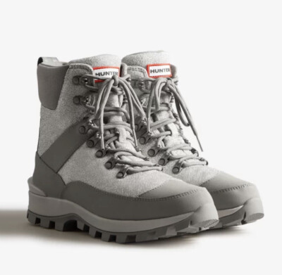 Hunter Women's Insulated Glitter Commando Grey Waterproof Winter