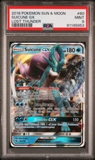 🔥2018 POKEMON LOST THUNDER SUICUNE GX HOLO 60/214 PSA 9 MINT🔥 on eBay