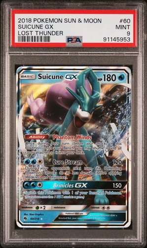 Suicune-GX graded PSA 9 for sale on eBay