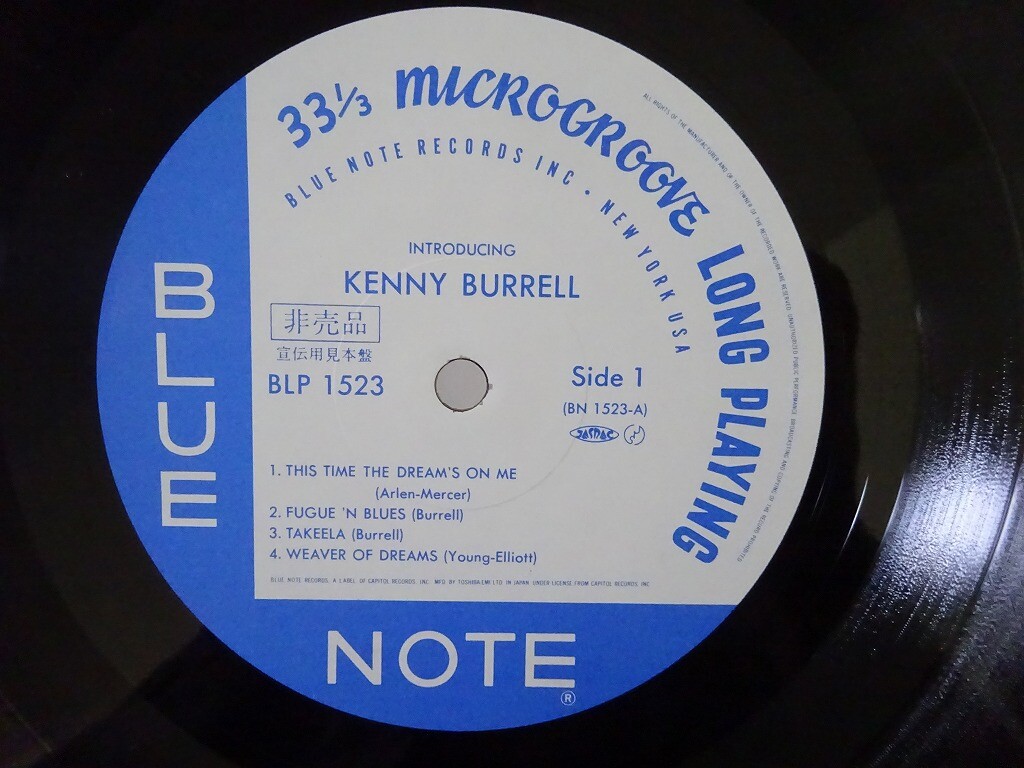Kenny Burrell Introducing Kenny ~ Blue Note BLP 1523 Japan promo