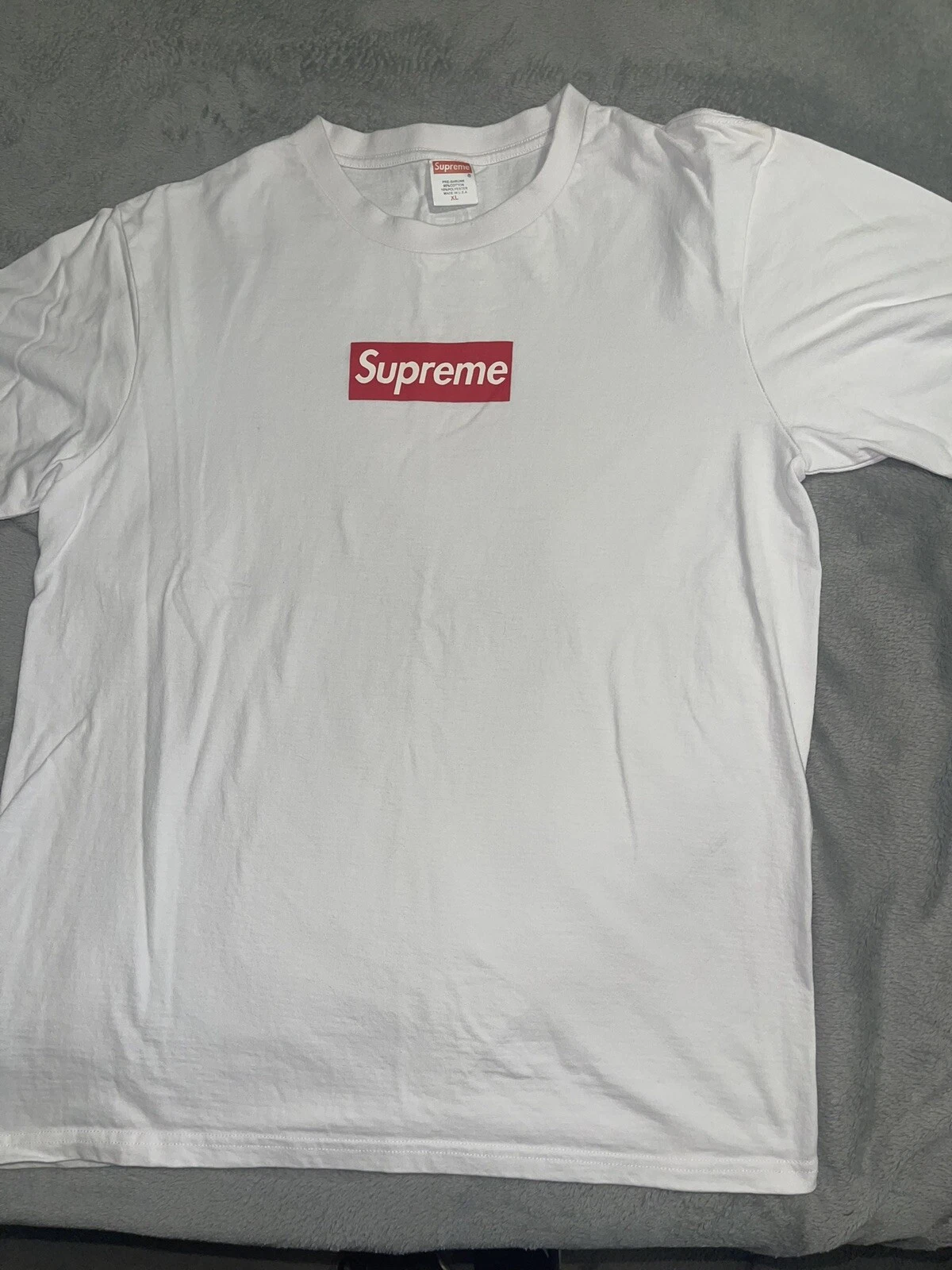 Supreme Box Logo 20th Anniversary Shirt Mens SIZE XL Classic Red On White SS14