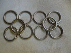 10pcs O-rings ring steel nickel plated diameter 16-20mm saddler cobbler