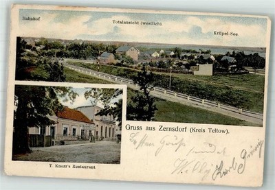 13665204 - 1601 Zernsdorf Bahnhof Gasthaus Knorr Kruepel-See Koenigs