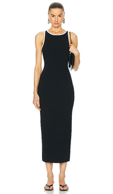 L'Academie by Marianna Vespera Midi Dress in Black Size M