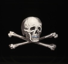 I.O.O.F. Odd Fellows Magic Lantern Glass Slide 1880's? Skull and Cross Bones