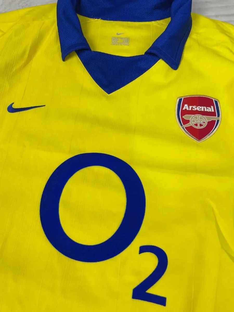 Nike Arsenal 2003 2004 Away Shirt Soccer Jersey Vintage Men Size