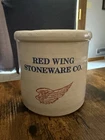 Red Wing Stoneware Co Crock With Stamp And Rare Jotsens Logo