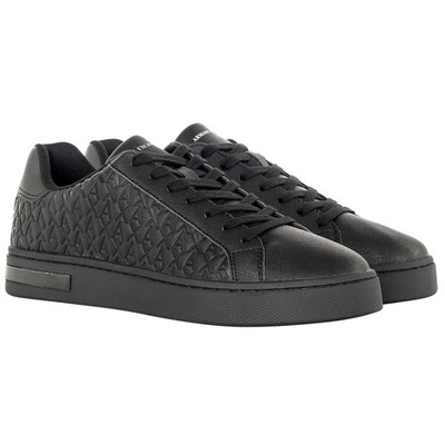 A|X ARMANI EXCHANGE Men's Sneakers - London, Saffiano Embossed Logo, Faux Leather...