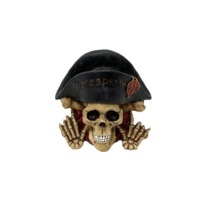 The Skull Collection - Skull Napoleon Figurine - Hand Painted (NIB