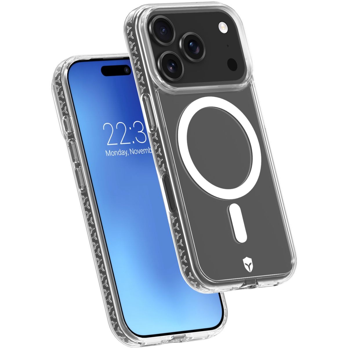 Coque Force Case iPhone 17 Pro antichoc transparente avec anneau magnetique MagSafe