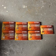 NEW 7 pack - TDK DVC 60 Mini Video Cassette Superior Grade Still sealed