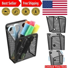 Elegant Magnetic Pencil Holder - Stainless Steel Pen Organizer for Home  Office