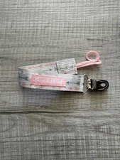 Baby Girl Pacifier Holder With Metal Clip