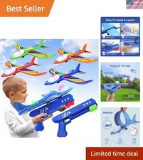 Ultimate 4 Pack Airplane Launchers with LED Features, Encouraging Active Play