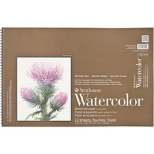 Strathmore Watercolor Paper Pad 12"X18" 140lb Cold Press 12 Sheets