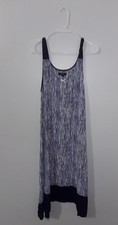 Simply Vera Wang Dress Sleeveless Artsy Blue Size L