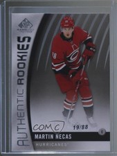 2017-18 SP Game Used Authentic Rookies 19/88 Martin Necas #151 1t0