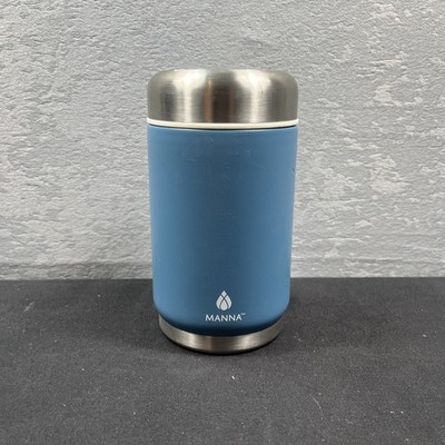 Manna Nomad Double-Wall Insulated Thermos Stainless Steel Food Jar 13.5 Oz. Blue