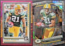 2025 PANINI PRIZM CHARLES WOODSON PANDORA PRIZM /400 & OPTIC PINK VELOCITY /99