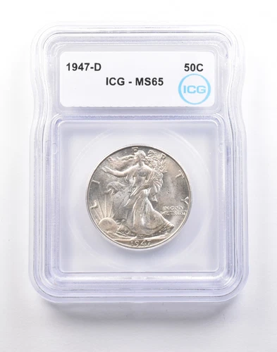 1947-D Walking Liberty Half Dollar MS65 ICG *5155