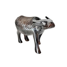 Vintage Chinese Hand Carved Wood Figurine Sculpture Water Buffalo Oxen