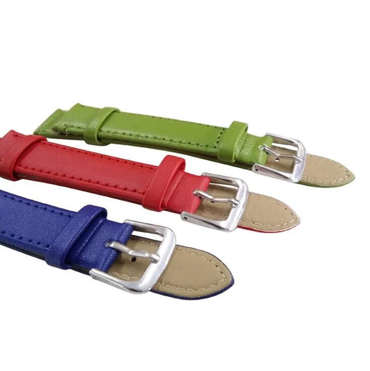 PU Leather Small Watch Strap Band 12 14 16 18 20 22 mm Stainless Steel Buckle - Image 3 of 4