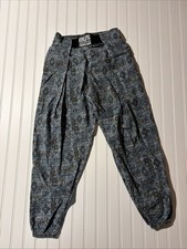 Vtg 90s Athletic Works Baggy MC Hammer Parachute Gym Pants Pull On USA Loud Sz S