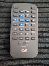 Genuine dvd video remote control Small Grey unable to access battery area, good