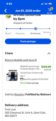 RENPHO Smart Scale for Body Weight, 8-Electrode Body Composition Scale with BMI
