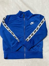 Nike Blue White Track Jacket Full Zip Long Sleeve 24M Baby Toddler