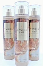 3 BATH BODY WORKS VANILLA CAFE FINE FRAGRANCE MIST BODY SPRAY 8 oz NEW