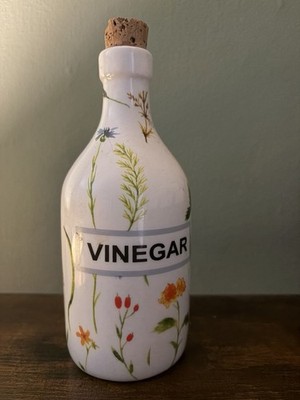 Orly Maison New York ~ Spring Floral ~ Vinegar Dispenser Bottle Cork Topper EUC!