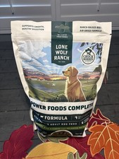 Lone wolf Ranch Power Foods Complete Beef formula High protein 24oz