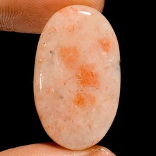 100 Natural Sunstone Oval Shape Cabochon Loose Gemstone 23 Ct 27X16X5mm UG-2615